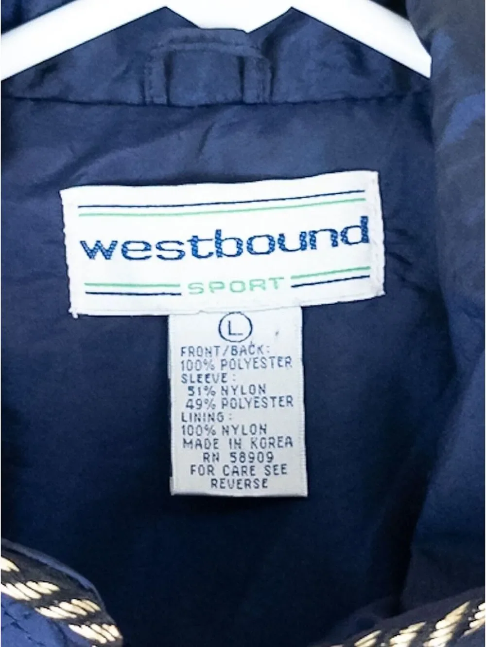 Westbound Sport Vintage Patterned Bomber Jacket Large